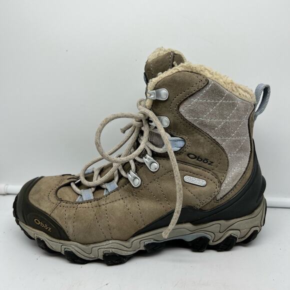 OBOZ Boots Womens 6.5 Bridger 7” Hiking Waterproof & Insulated B-Dry - Picture 3 of 11